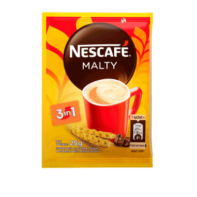 Nescafe Malty 3 in 1, in a 25g sachet