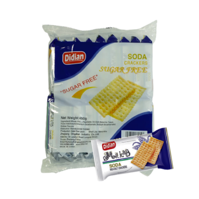 Didian Sugar Free Soda Cracker Okra Flavour  Biscuit 450g Pack