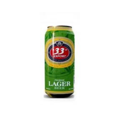 "33" Export Lager Beer Can 50cl